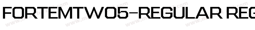ForteMTW05-Regular Regular字体转换